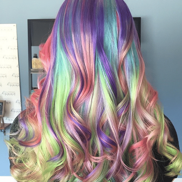6 New rainbow, unicorn, sand art hair colour trend balayage technique.png